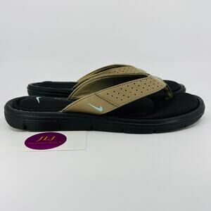 Nike Women's Comfort Thong Flip Flop Sandals Brown/Beige 354925-240 Size 8